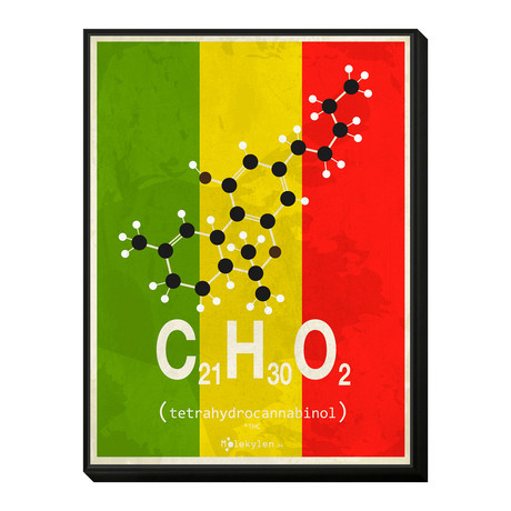 Molecule Thc (12"W x 20"H x 1"D)