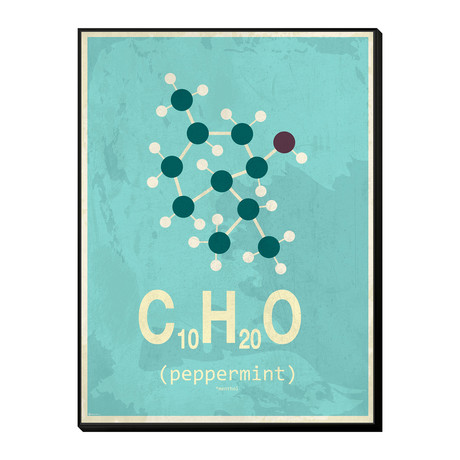 Molecule Peppermint (12"W x 20"H x 1"D)