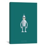 Famous Robots Series // Futurama (Bender Bending Rodriguez) (18"W x 26"H x .75"D)