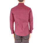 Knightsbridge Long-Sleeve Button-Up Shirt // Red (L)