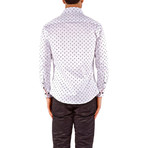 Drips Long-Sleeve Button-Up Shirt // White (XL)