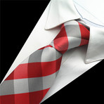 St. Lynn // Greyson Tie // Red + Silver