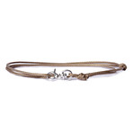 Sterling Silver Micro Cord Bracelet // Propeller