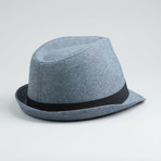 Fits Linen Chambray Fedora // Denim Blue (S/M)