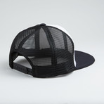 Fits Flat Peak Cap + Mesh Back // White + Black