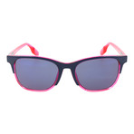 Asymmetric Dual-Tone Retro Classic // Neon Pink + Black