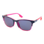 Asymmetric Dual-Tone Retro Classic // Neon Pink + Black