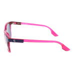 Asymmetric Dual-Tone Retro Classic // Neon Pink + Black