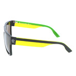 Straight Bridge Heavy Rim Colorblocked // Black + Neon Yellow