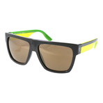 Straight Bridge Heavy Rim Colorblocked // Black + Neon Yellow