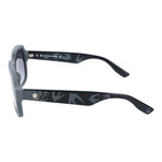 Thick Frame Metal Bar Aviator // Grey