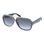 Thick Frame Metal Bar Aviator // Grey