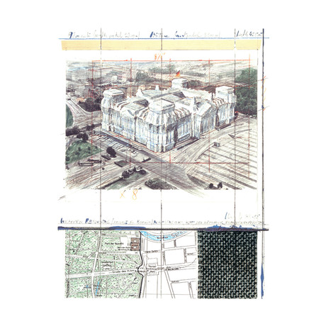 Wrapped Reichstag, Project for Berlin, Collage No. XIX
