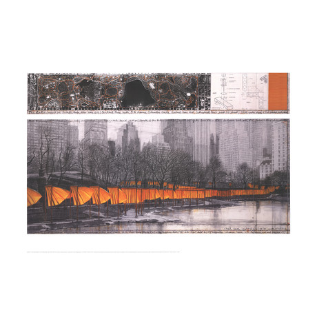 Javacheff Christo // The Gates XXVII // 2005 Offset Lithograph