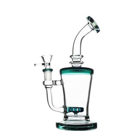 Milk Glass Water Pipe With Showerhead Perc