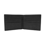 Burnished Bifold Wallet With RFID Blocking // Black