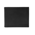 Burnished Bifold Wallet With RFID Blocking // Black