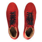 Nubuck Lace-Up High-Top // Red (Euro: 43)