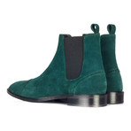 Suede Captoe Chelsea Boot // Green (Euro: 46)