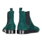 Suede Captoe Chelsea Boot // Green (Euro: 46)