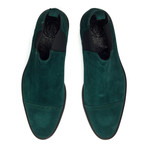 Suede Captoe Chelsea Boot // Green (Euro: 46)