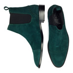 Suede Captoe Chelsea Boot // Green (Euro: 46)