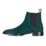 Suede Captoe Chelsea Boot // Green (Euro: 46)