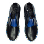 Colored Sole Lace-Less Boot // Black + Blue (Euro: 44)