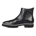 Lug Sole Point-Toe Chelsea Boot // Black + Grey (Euro: 44)