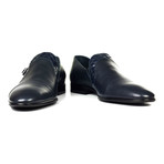 Buckle Strap Captoe Loafer // Navy Blue (Euro: 41)