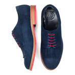 Contrast Sole Suede Tassel Derby // Navy Blue (Euro: 45)