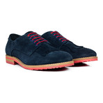 Contrast Sole Suede Tassel Derby // Navy Blue (Euro: 45)