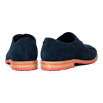 Contrast Sole Suede Tassel Derby // Navy Blue (Euro: 45)