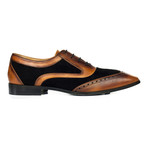 Mixed Texture Wingtip Oxford // Brown + Black (Euro: 44)