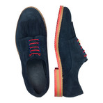 Contrast Sole Suede Tassel Derby // Navy Blue (Euro: 45)