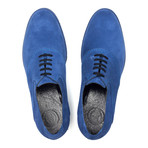 Stitched Suede Oxford // Blue (Euro: 44)