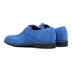 Stitched Suede Oxford // Blue (Euro: 44)