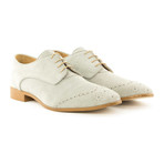 Suede Wingtip Contrast Sole Derby // Grey (Euro: 46)