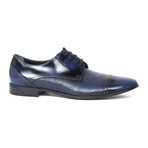 Woven Vamp Captoe Derby // Navy Blue (Euro: 46)