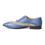 Colorblocked Wingtip Oxford // Blue + Grey (Euro: 44)