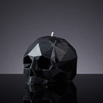 Geometric Skull Candle (Onyx)