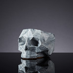 Geometric Skull Vessel // Small (Marble)