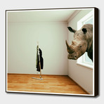 The Last Rhino (16"W x 16"H x 0.2"D)