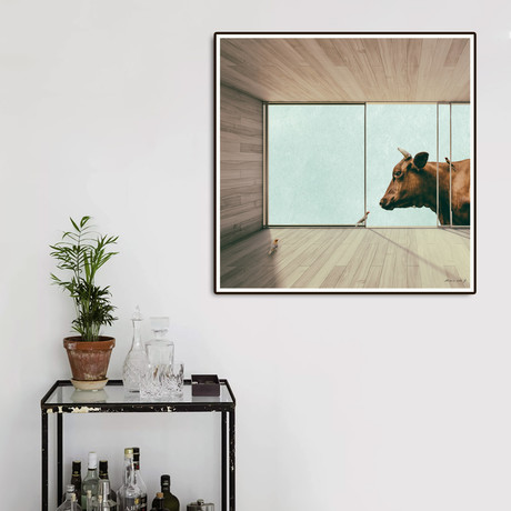 The Last Bull (16"W x 16"H x 0.2"D)