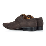 Pointed Captoe Suede Derby // Brown (Euro: 44)