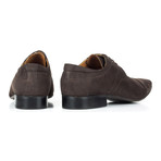 Pointed Captoe Suede Derby // Brown (Euro: 44)