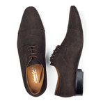 Pointed Captoe Suede Derby // Brown (Euro: 44)