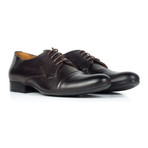 Captoe Leather Derby // Dark Brown (Euro: 44)