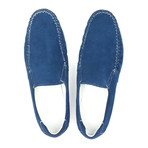 Contrast Stitched Moccasin // Blue (Euro: 43)