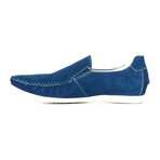 Contrast Stitched Moccasin // Blue (Euro: 43)